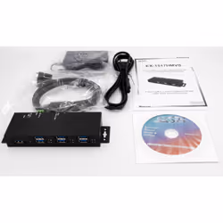 EXSYS EX-1517HMVS hub & concentrateur 5000 Mbit/s Noir - Vue supplémentaire 2