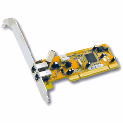 EXSYS 2+1 Port FireWire PCI Card, PCI, Texas TSB43AB22A, 0 - 55 °C, 5 - 95%, 120 mm, 40 mm