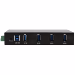 EXSYS EX-11234HMS hub & concentrateur USB 3.2 Gen 1 (3.1 Gen 1) Type-B 5000 Mbit/s Noir - Vue supplémentaire 4