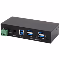 EXSYS EX-11244HMS, USB 3.2 Gen 1 (3.1 Gen 1) Type-B, USB 3.2 Gen 1 (3.1 Gen 1) Type-A, 5000 Mbit/s, Noir, Métal, 2 m