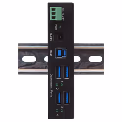 EXSYS EX-11244HMS hub & concentrateur USB 3.2 Gen 1 (3.1 Gen 1) Type-B 5000 Mbit/s Noir - Vue supplémentaire 4