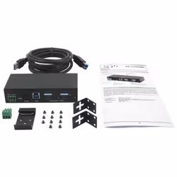 EXSYS EX-11244HMS hub & concentrateur USB 3.2 Gen 1 (3.1 Gen 1) Type-B 5000 Mbit/s Noir - Vue supplémentaire 5