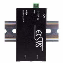 EXSYS EX-1181HMS hub & concentrateur USB 3.2 Gen 1 (3.1 Gen 1) Type-B 5000 Mbit/s Noir - Vue supplémentaire 4
