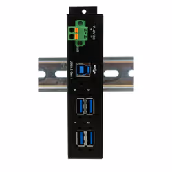 EXSYS EX-1185HMVS-2 hub & concentrateur USB 3.2 Gen 1 (3.1 Gen 1) Type-B 5000 Mbit/s Noir - Vue supplémentaire 2