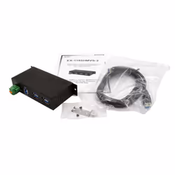 EXSYS EX-1185HMVS-2 hub & concentrateur USB 3.2 Gen 1 (3.1 Gen 1) Type-B 5000 Mbit/s Noir - Vue supplémentaire 3
