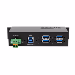 EXSYS EX-1185HMVS-2 hub & concentrateur USB 3.2 Gen 1 (3.1 Gen 1) Type-B 5000 Mbit/s Noir - Vue supplémentaire 4