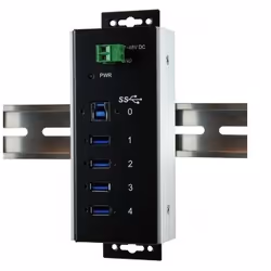 EXSYS EX-1185HMVS-WT, USB 3.2 Gen 1 (3.1 Gen 1) Type-B, USB 3.2 Gen 1 (3.1 Gen 1) Type-A, 5000 Mbit/s, Noir, CC, 122 mm