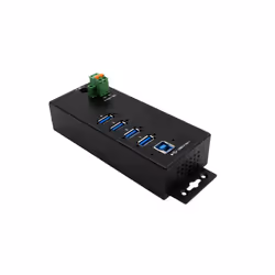 EXSYS EX-1186HMVS-2, USB 3.2 Gen 1 (3.1 Gen 1) Type-B, USB 3.2 Gen 1 (3.1 Gen 1) Type-A, 5000 Mbit/s, Noir, Métal