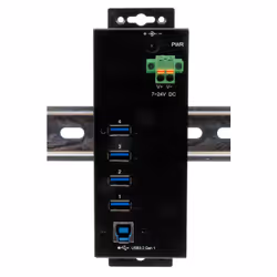 EXSYS EX-1186HMVS-2 hub & concentrateur USB 3.2 Gen 1 (3.1 Gen 1) Type-B 5000 Mbit/s Noir