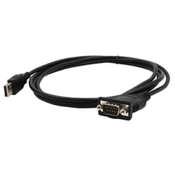 EXSYS EX-13002 câble Série Noir 1,8 m USB Type-A RS-232