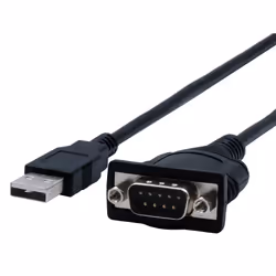 EXSYS EX-13002 câble Série Noir 1,8 m USB Type-A RS-232