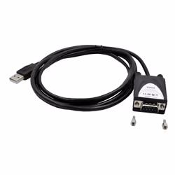 EXSYS EX-1311-2-5V, Noir, 1,8 m, USB Type-A, RS-232, Mâle, Mâle