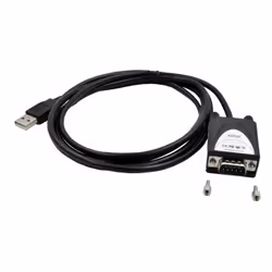 EXSYS EX-1311-2, Noir, 1,8 m, USB Type-A, DB-9, Mâle, Mâle