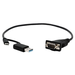 EXSYS EX-23001 câble Série Noir 0,5 m DB-9