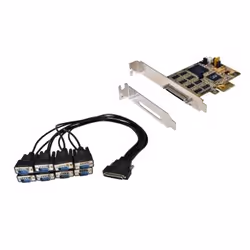 EXSYS EX-44388, PCIe, Série, Profil bas, 5, 6, 7, 8, 1, 1.5, 2, 0 - 55 °C