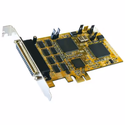 Secomp EX-44098-2, PCIe, Série, Hauteur totale, RS-232, Jaune, WHQL