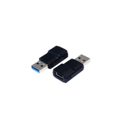 EXSYS EX-47991 changeur de genre de câble USB 3.0 A USB 3.1 C Noir