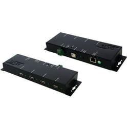EXSYS EX-6002POE prolongateur réseau Émetteur réseau Noir