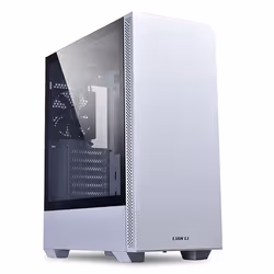 Lian Li LANCOOL 205, Midi Tower, PC, Blanc, ATX, micro ATX, Mini-ITX, Acier, Verre trempé, 16 cm