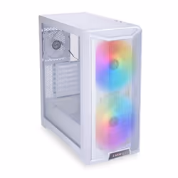 Lian Li Lancool-215, Midi Tower, PC, Blanc, ATX, EATX, ITX, Mini-ATX, SGCC, Verre trempé, Jouer