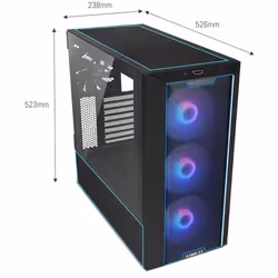Lian Li LANCOOL III Midi Tower Noir, Transparent - Vue supplémentaire 6