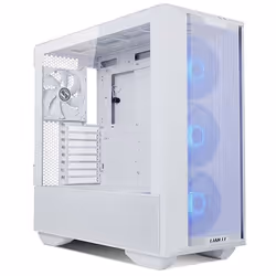 Lian Li LANCOOL III, Midi Tower, PC, Blanc, ATX, micro ATX, Mini-ITX, EATX, Aluminium, Verre trempé, SGCC, Multicolore