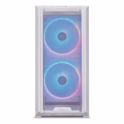 Lian Li LANCOOL 216, Midi Tower, PC, Transparent, Blanc, ATX, EATX, micro ATX, Mini-ITX, Acier, Verre trempé, Multicolore