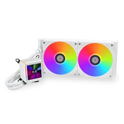 Lian Li GA II LCD Processeur Kit de refroidissement du liquide 12 cm Blanc