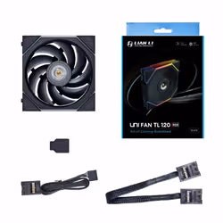 Lian Li 12TL1B système de refroidissement d’ordinateur Boitier PC Ventilateur 12 cm Noir 1 pièce(s)