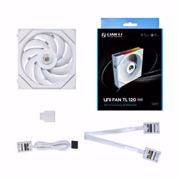 Lian Li 12TL1W système de refroidissement d’ordinateur Boitier PC Ventilateur 12 cm Blanc 1 pièce(s)