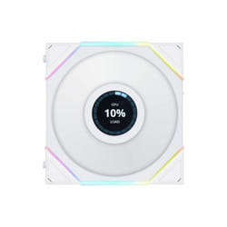 Lian Li 12TLLCD1W système de refroidissement d’ordinateur Boitier PC Ventilateur 12 cm Blanc 1 pièce(s)