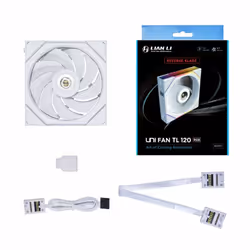 Lian Li 12RTL1W système de refroidissement d’ordinateur Boitier PC Ventilateur 12 cm Blanc 1 pièce(s)