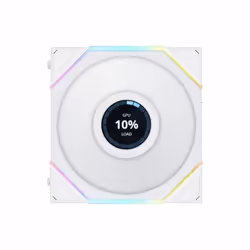 Lian Li 12RTLLCD1W système de refroidissement d’ordinateur Boitier PC Ventilateur 12 cm Blanc 1 pièce(s)