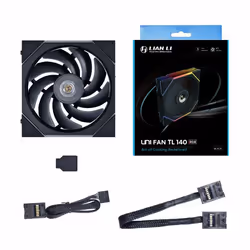 Lian Li 14TL1B système de refroidissement d’ordinateur Boitier PC Ventilateur 14 cm Noir 1 pièce(s)