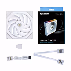 Lian Li 14TL1W système de refroidissement d’ordinateur Boitier PC Ventilateur 14 cm Blanc 1 pièce(s)