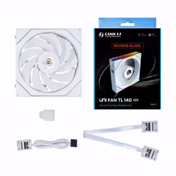 Lian Li 14RTL1W système de refroidissement d’ordinateur Boitier PC Ventilateur 14 cm Blanc 1 pièce(s)