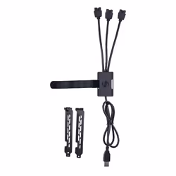 Lian Li PW-U2TPAB, USB Type-A, 3 x IDC (9 pin), Mâle, Mâle, Droit, Droit