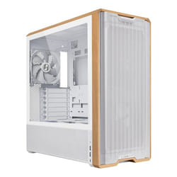 Lian Li Lancool LAN217W unité centrale Midi Tower Blanc, Bois