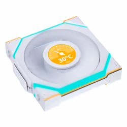 Lian Li UNI FAN SL Wireless LCD 120 Boitier PC Ventilateur 12 cm Blanc 3 pièce(s)