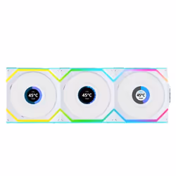 Lian Li UNI FAN SL Wireless LCD 120 Boitier PC Ventilateur 12 cm Blanc 3 pièce(s)