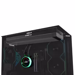 Lian Li GA II Hydroshift II LCD-C 360N Boitier PC Dissipateur thermique/Radiateur Noir - Vue supplémentaire 3