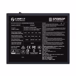 Lian Li SP0850P unité d'alimentation d'énergie 850 W 24-pin ATX SFX Noir - Vue supplémentaire 7