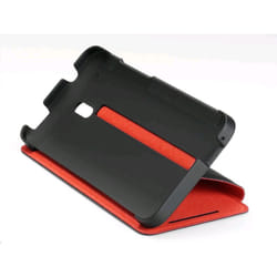 HTC HC V851 coque de protection pour téléphones portables Folio porte carte Noir, Rouge