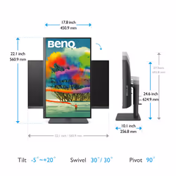 BenQ PD2705U Écran IPS 27 Pouces 4K UHD 60 Hz Noir - Vue supplémentaire 5