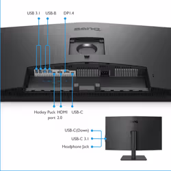 BenQ PD3205U écran plat de PC 80 cm (31.5") 4K Ultra HD LCD Noir - Vue supplémentaire 4