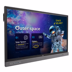 BenQ RM6503 tableau blanc interactif et accessoire 165,1 cm (65") 3840 x 2160 pixels Écran tactile Noir, Gris