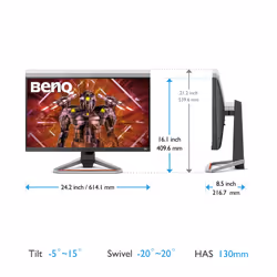 BenQ 9H.LKTLA.TBE écran plat de PC 27" 4K Ultra HD LED Noir