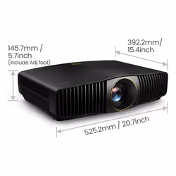 BenQ W5800 vidéo-projecteur Projecteur à focale standard 2600 ANSI lumens DLP UHD 4K (3840x2160) Compatibilité 3D Noir - Vue supplémentaire 4