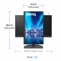 BenQ SW242Q écran plat de PC 24.1" WQXGA LED Noir - Vue supplémentaire 4
