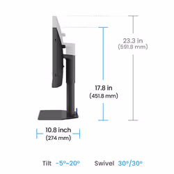 BenQ SW242Q écran plat de PC 24.1" WQXGA LED Noir - Vue supplémentaire 5